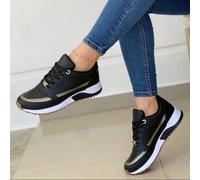 Womens Walking Shoes for Plantar Fasciitis Arch Support Orthotic Running Sneakers Air Athletic(Black,38)