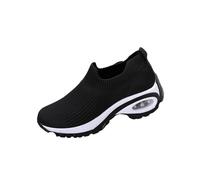 Womens Walking Sock Sneakers for Women-Lightweight Slip-On Sports Shoes for Work, Gym, Travel (Black,40)