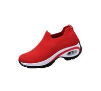 Womens Walking Sock Sneakers for Women-Lightweight Slip-On Sports Shoes for Work, Gym, Travel (Red,39)