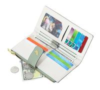 Women's Wallet - Leather Thin Floral Vegan Purse, Slim Large Capacity Fashionable Zipper Cardholder with Zippered Pocket, Coin Holder | For Commuting Work Shopping Dating Gym Beach Going out