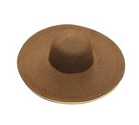 Womens Wide Brim Straw Hat Ladies Floppy Foldable Roll up Cap Beach Sun Hat Women's Cocktail Tea Party Bridal Church Cloche Funeral Bowler Hats UPF 50+