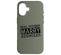 Womens Wife Real Woman Marry AsHols Funny Husband Wife Carcasa para iPhone 16