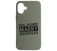 Womens Wife Real Woman Marry AsHols Funny Husband Wife Carcasa para iPhone 16 Plus