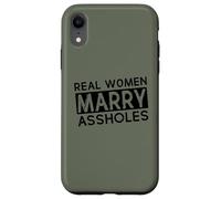 Womens Wife Real Woman Marry AsHols Funny Husband Wife Carcasa para iPhone XR