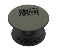 Womens Wife Real Woman Marry AsHols Funny Husband Wife PopSockets PopGrip Adhesivo
