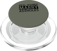 Womens Wife Real Woman Marry AsHols Funny Husband Wife PopSockets PopGrip para MagSafe