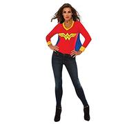 Women's Wonder Woman Sporty Tee w/Cape Fancy Dress Traje mediano