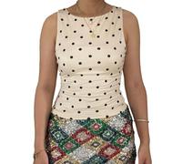 Women's Y2K Sleeveless Tank Top, Retro Street Style, Comfortable Stretch Fabric, Rock Aesthetic, Perfect for Everyday Wear (Khaki,XS)