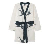 Women'secret Bata midi feather collection, para Mujer, Estampado Blanco, M