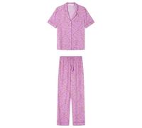 Women'secret Long Pyjama Mix and Match Journal Pijamas, Morado, M para Mujer