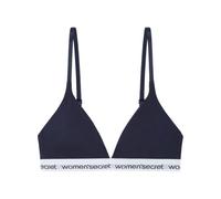Women'secret Lovely Sujetador Triangular algodón Logo Navy
