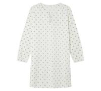 Women'secret Manga Larga Camisón Corto Colección Mix and Match Green House, Ivory, XL para Mujer