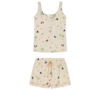 women'secret Pijama Corto Multilicense Jungle, Juego de Pijama Mujer, Ecru Print, S