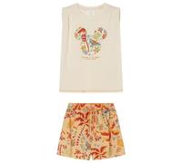women'secret Pijama Corto Multilicense Jungle, Juego de Pijama Mujer, Ivory, L
