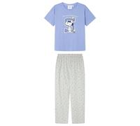 Women'secret Pijama de Manga Corta y pantalón Largo Colección Multilicense Campus