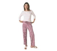 Women'secret Pijama de Manga Pantalón Largo Colección Daily Rose, Ivory, S para Mujer