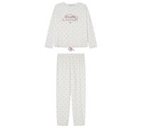 Women'secret Pijama Largo La Vecina Rubia Pyjama, White, XS para Mujer