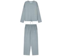 Women'secret Pijama Largo lifewear Nordic Botanical Pyjamas, Azul Acero, S Women's