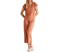 Women'secret Pijama Lunares Marrón Ecovero Pyjama para Mujer, XL