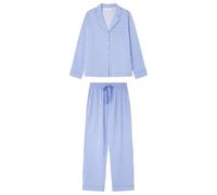Women'secret Pijama Masculino de Manga Larga Colección Mix and Match Green House, Steel Blue, XS para Mujer