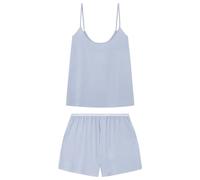 women'secret Pijama Tirantes Shorts Amarillo ECOVERO, Juego de Pijama Mujer, LT Yellow, L