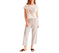 Women'secret Pyjamas Pantalón Capri, Bangkok, para Mujer, Marfil, L