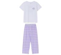 Women'secret Short Sleeves Capri Pant Pyjama Multilicense Sunny Days Summer White
