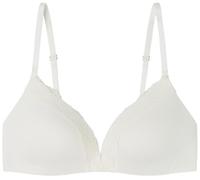 Women'secret Sujetador Triangular Acolchado Cotton Collection 1 Charming Encaje Marfil, Blanco, 95B Women's