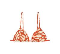 Women'secret Top Bikini Triangular Reversible Print Rojo