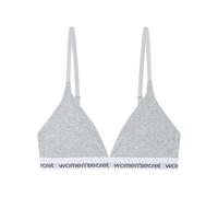 Women'secret Top Logo Sujetador, Gris, S para Mujer