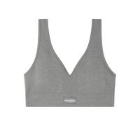 Women'secret Top Sin Costuras LOVELY Canalé Gris Claro, L