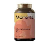 Woments Multivitaminas 45+ | 60 cápsulas | Vitaminas y Minerales Mujer Menopausia | Vitamina D, Vitamina C, Biotina, Zinc, Calcio | Energía, Huesos e Inmunidad