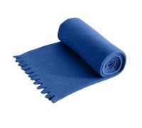 wometo Manta de forro polar Wave de 120 x 160 cm, Oeko-Tex aprox. 300 g, manta de forro polar suave con borde ondulado, anti-pilling, azul