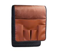 Wommty Sofá Sofá Silla Apoyabrazos Organizador Poseedor para Control Remoto, Teléfono Celular, Libro, Revistas, Lápiz, Marrón