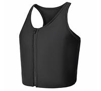 Wonababi Binder de pecho para transgénero, Binder trans con cremallera a media longitud, diseño cómodo y plano, sujetador binder FTM para cosplay