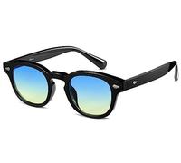 WONAVEHY Gafas de sol unisex retro para hombre y mujer, estilo pirata, capitán Johnny Depp, estilo vintage, redondo, tintado, para hombres y mujeres, gafas de sol baratas