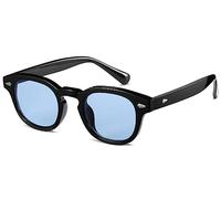 WONAVEHY Gafas de sol unisex retro para hombre y mujer, estilo pirata, capitán Johnny Depp, estilo vintage, redondo, tintado, para hombres y mujeres, gafas de sol baratas