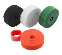 WONDAY 24 Cintas de velcro de velcro autoagarrar de 2,50 m cada una, "Easy Scratch" para uso interior y exterior. Se venden en caja de exhibición.