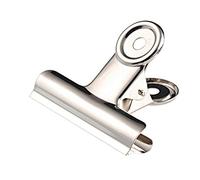 Wonday – Pinzas para papel Bulldog – chapadas en níquel, 70 mm, 12 unidades