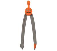 Wonday - Compas Canon 360° star, plástico bicolor 13,5 cm, naranja/gris