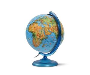 WONDAY - Globo luminoso KID, para niños, azul, 250 mm, texto en francés, iluminación LED.
