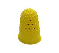 WONDAY - Juego de 12 dedos de goma n.º 2 diámetro 21 mm, color amarillo