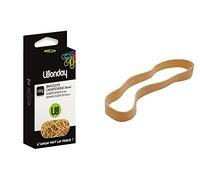 WONDAY - Pulseras de goma rubia (200 x 10 mm, caja de 100 g)