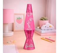 WONDEE Barbie Lámpara de Lava Rosa con Purpurina, Lámpara Lava Niñas y Mujeres para Decorar la Habitación, Cosas/Regalos Barbie Accesorios Originales del Hogar para Niña y Mujer