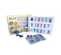 WONDEE Disney Caja de Luz Mágica Stitch Niña con Letras, Dibujos, Emojis, Control Remoto, Decoración Habitación Stich, Cosas Regalos Stitch Niñas y Mujeres Originales de Cumpleaños, Navidad y Comunión