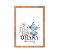 WONDEE Disney Cuadro de Luz LED Mágico de Stitch y Angel, Lámpara Decorativa Retroiluminada con Luz Ajustable, Luz Nocturna Infantil, Decoración Dormitorio Stich - Cosas/Regalos Stitch Niña (20x28 cm)