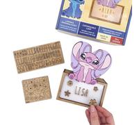 WONDEE Disney Lámpara Ángel Stitch Niña Personalizada con Nombre y Dibujos de la Peli - Luz Nocturna Infantil Quitamiedos Stich, Cosas/Regalos Lilo Stitch Infantiles, Bebé y Recién Nacidos Originales