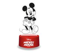 WONDEE Disney Lámpara Mickey Mouse 3D Mágica con Control Remoto y 16 Colores - Luz Nocturna Infantil Quitamiedos y Decoración Habitación de Mickey, Cosas/Regalos infantiles Niños Disney Originales
