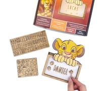 WONDEE Disney Lámpara Simba Rey León Infantil Personalizada con Nombre y Dibujos - Luz Nocturna Infantil Simba, Regalo Niños y Bebés, Regalo Bautizo Niño y Niña, Disney Rey León Regalos Personalizados
