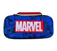 WONDEE Funda Nintendo Switch, OLED y Lite de Marvel Avengers Estilo Cómic con Protección Interna de Pantalla y 10 Juegos para Guardar - Estuche/Funda Switch Case Marvel, Merchandising Oficial
